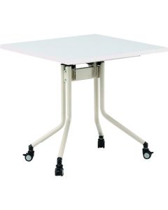 โต๊ะพับได้พร้อมหน้าโต๊ะแบบเปิดขึ้น รุ่น FRC-7575 สีขาว