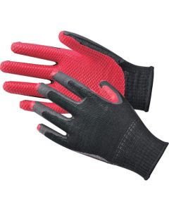 Red Rubber Palm Coated String Knitted Gloves 5 ชุด ชุดละ 1 ชุด