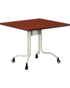 โต๊ะพับได้พร้อมท็อปแบบเปิดขึ้น รุ่น FRC-0909 สีวอลนัท
