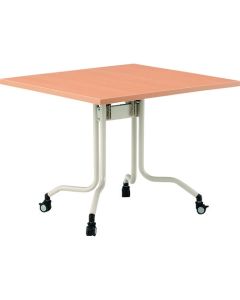 โต๊ะพับได้พร้อมหน้าโต๊ะแบบเปิดขึ้น รุ่น FRC-0909 สีธรรมชาติ