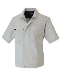 เสื้อเบลาส์แขนสั้น (unisex) สีเทาเงิน LL