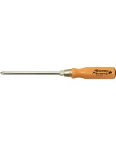 Classic Wooden Handle Screwdriver 1เส้น