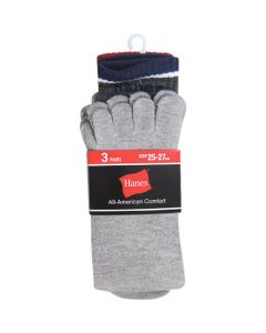 Full Length 5 Fingers Socks HMSCL007 3P (GY) ชุดละ 3คู่