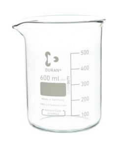 บีกเกอร์ผนังหนาพิเศษ ขนาด 600 มล. บรรจุ 10 ชิ้น