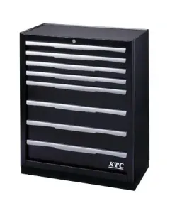 ตู้เก็บเครื่องมือช่างมีล้อ 8 ชั้น 8 ลิ้นชัก 740 x 470 x 910 Black