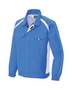 เสื้อเบลาส์ฤดูร้อนแขนยาวสีน้ำเงิน L