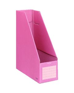 กล่องเก็บเอกสาร S ขนาด A4 แนวตั้ง สีชมพู รุ่น FU-E450P