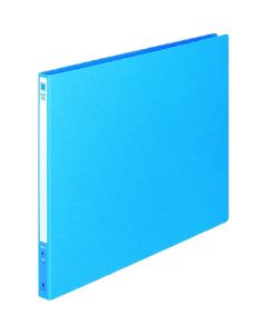 แฟ้มคันโยก MZ สีน้ำเงิน ขนาด B4 แนวนอน ความกว้างสัน 20 มม. รุ่น FU-309B