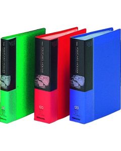ที่ใส่โปสการ์ดสำหรับมหาวิทยาลัย แบบคงที่ ขนาด A6 แนวตั้ง 60 ช่อง สีน้ำเงิน HASE-30NB