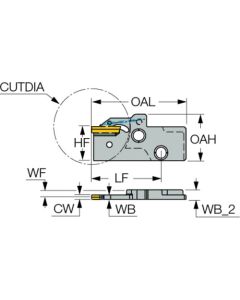 อะแดปเตอร์สำหรับตัดและเซาะร่อง Do-Grip รุ่น DGAD/HGAD-RE/LE-JHP
