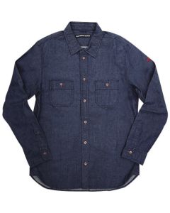 Denim Shirt (Navy) L Size RUSH 1ชุด