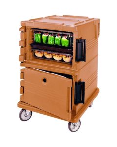 รถเข็น Camcart UPC1200 สีเบจกาแฟ สำหรับถาดอาหารขนาดมาตรฐาน