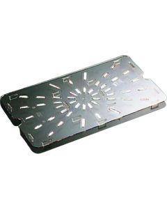 ชั้นวางระบายน้ำสำหรับภาชนะอาหาร ขนาด 20 ลิตรต่อชิ้น (วัดจากด้านหนึ่งไปอีกด้านหนึ่ง) สำหรับขนาด L1/2