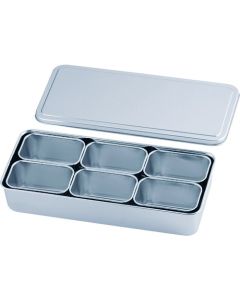 18-8 Press, ภาชนะใส่เครื่องเทศเบอร์ 00, 6 ชิ้น