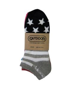 5 Fingers Athletic Socks OD A309 3P (Star & Stripes) ชุดละ 3 คู่
