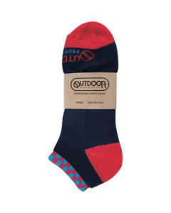 5 Fingers Athletic Socks OD A317 3P (Checker Print on Ankle) ชุดละ 3 คู่
