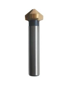 ดอกเคาเตอร์ซิงค์ HSS No. 19100-1 100° การเคลือบผิว HSS TiN 3 ร่อง