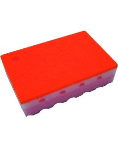 ฟองน้ำขัดถู Wako ชนิดเม็ด (10 ชิ้น) สีชมพู