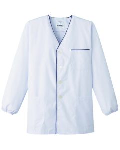 เสื้อคลุมแล็บสำหรับผู้ชาย ดีไซน์เนอร์ แขนยาว รุ่น FA-375 ไซส์ S (สีขาว)