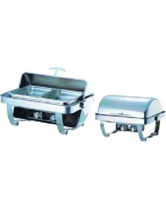 หม้ออุ่นอาหารทรงสี่เหลี่ยมผืนผ้าพร้อมฝาปิดหมุนได้ รุ่น B6802-1 (เปิดเต็มที่)