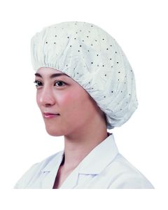 หมวกกันหนาวแบบสึคุสึคุ (ผ้าไม่ทอแบบประจุไฟฟ้าสถิต) EL-102 M สีขาว (100 ชิ้น)