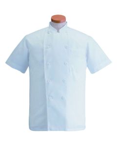 เสื้อเชฟแขนสั้นสำหรับฤดูร้อน รุ่น KD-462 ไซส์ 4L (สีขาว)