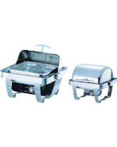 หม้ออุ่นอาหารทรงสี่เหลี่ยมพร้อมฝาปิดหมุนได้ รุ่น C6702-2 (เปิดได้เต็มที่)