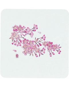 แผ่นรองแก้วสไตล์ญี่ปุ่น ลายสี่ฤดู (50 ชิ้น) - WCO-K3 ลายดอกซากุระ