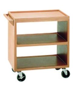รถเข็นบริการแบบเปิด รุ่น BC225 สีน้ำตาลเข้ม