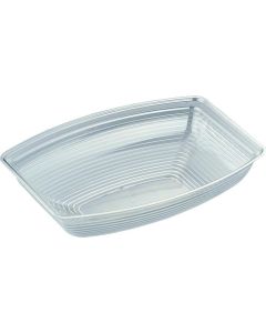 ชามสลัดทรงสี่เหลี่ยมผืนผ้าแบบมีร่อง RSB1419CW (ใส)