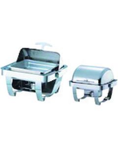หม้ออุ่นอาหารทรงสี่เหลี่ยมพร้อมฝาหมุน รุ่น C6702-1 (เปิดได้เต็มที่)