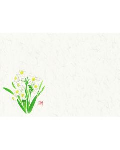 แผ่นรองโต๊ะ Shiki-Kaigami (100 แผ่น) No. 402 Daffodil