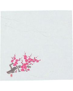 กระดาษชิกิ ไคชิ ใหม่ ขนาด 4 นิ้ว (100 แผ่น) ลายดอกบ๊วย รหัส NS-75