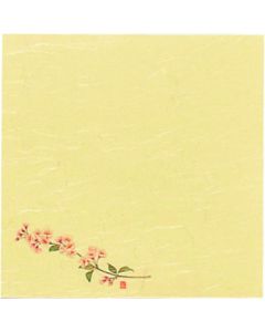 กระดาษไคชิขนาด 5 นิ้ว ลายดอกไม้สี่ฤดู (100 แผ่น) S5-4 ดอกซากุระ
