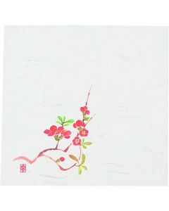 กระดาษ Shiki Kaishi ใหม่ ขนาด 4 นิ้ว (100 แผ่น) สี NS-17 Wild Quince