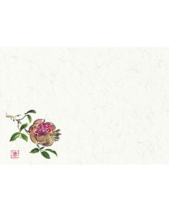 แผ่นรองจาน Shiki-Kaigami (100 แผ่น) หมายเลข 208 ลายทับทิม