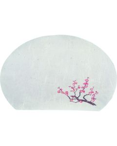 เสื่อไคเซกิรูปครึ่งวงกลมขนาด 13 นิ้ว (50 ชิ้น) - สีพลัม