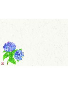 แผ่นรองโต๊ะ Shiki-Kaigami (100 แผ่น) No. 206 Hydrangea