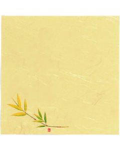 กระดาษไคชิ ขนาด 5 นิ้ว ลายดอกไม้สี่ฤดู (100 แผ่น) รหัส S5-1 ลายใบไผ่