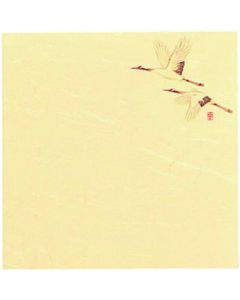 กระดาษไคชิขนาด 5 นิ้ว ลายดอกไม้สี่ฤดู (100 แผ่น) S5-17 ลายเครน/เฉลิมฉลอง