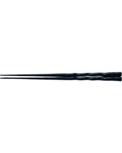 ตะเกียบ PBT แกะสลักทรงเกลียว (10 คู่) เคลือบแล็กเกอร์สีดำ รหัสสินค้า 90030731