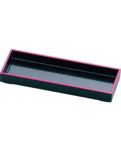 ถาดใส่เครื่องปรุง Himebako สีดำ ขอบสีแดงสด รหัสสินค้า 83060030
