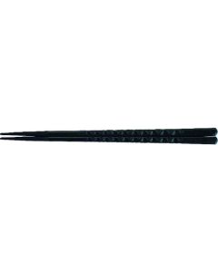 ตะเกียบพลาสติก PBT ลายกระดองเต่า (10 คู่) สีดำ ยาว 24 ซม. 90030850