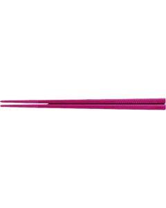 ตะเกียบ PET กันลื่น สลักลาย (100 คู่) PT-215 สีชมพู
