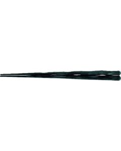 ตะเกียบ PBT ทรงหกเหลี่ยมแกะสลัก (10 คู่) สีดำ ยาว 22.5 ซม. รหัสสินค้า 90030740