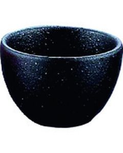 ภาชนะใส่เครื่องปรุงทรงกลม D-126 สีดำ Bizen