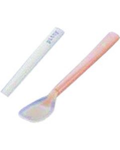 ช้อนตักอาหารแบบแบน ขนาดเล็ก สีขาว PT-0103