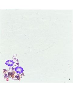 กระดาษรองจานญี่ปุ่นต้านเชื้อแบคทีเรียด้วยรังสีอินฟราเรดระยะไกล ลายฮานาโกโยมิ (200 ชิ้น) ลายดอกผักบุ้ง ขนาด W5-6