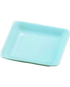 จานสี่เหลี่ยมผืนผ้ารูปหงส์ สีเขียวเซลาดอน รหัส T03-139 ขนาดเล็ก