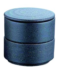 กล่องเบนโตะทรงกลม สองชั้น สีดำ รหัสสินค้า Y-023
